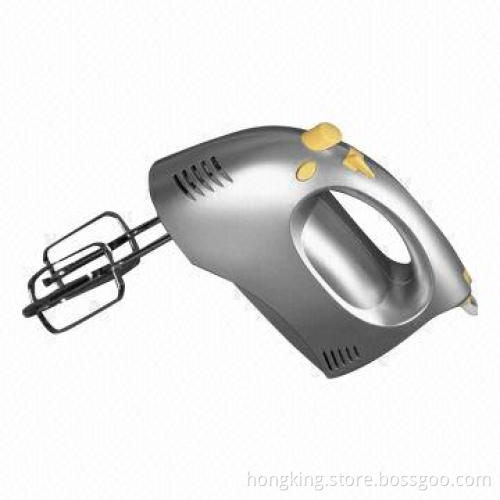 200W Powerful Hand Mixer, A Pair of Chrome Beaters and Dough Hooks for Ideal Choice